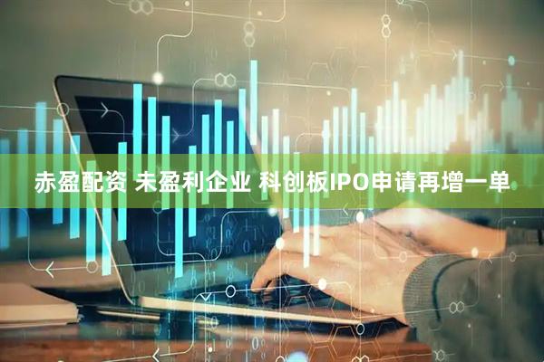 赤盈配资 未盈利企业 科创板IPO申请再增一单